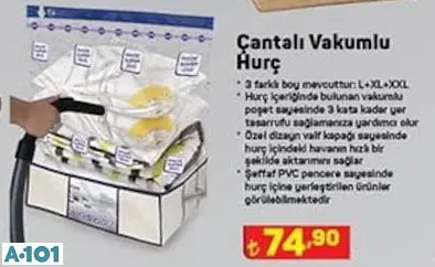 ÇANTALI VAKUMLU HURÇ ÇANTALI VAKUMLU HURÇ